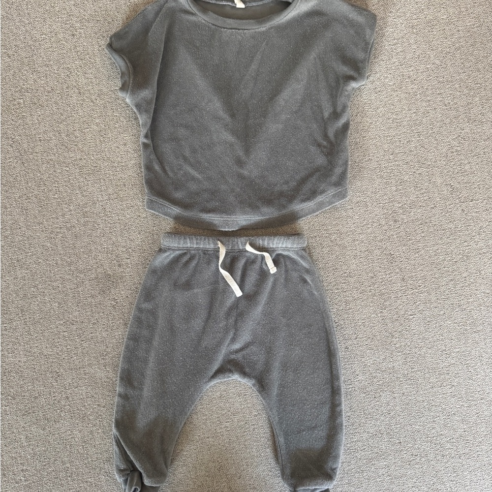 Quincy Mae Charcoal Kids Matching Set